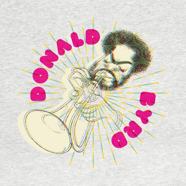 Donald Byrd cartoon graphic by HAPPY TRIP PRESS